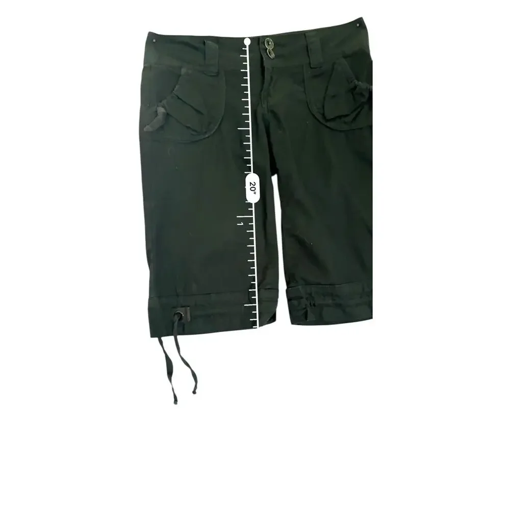 Title: Vintage Y2K Jolt Black Cargo Bermuda Shorts 3 Gorpcore Utility youth‎